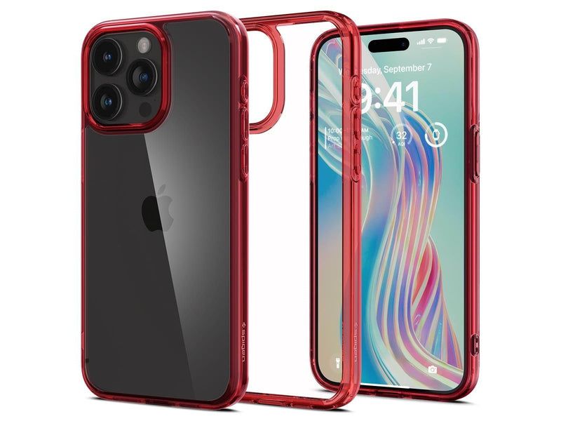 Spigen Ultra Hybrid - deep red - iPhone 15 Pro