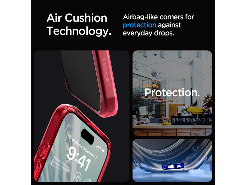 Spigen Ultra Hybrid - deep red - iPhone 15 Pro