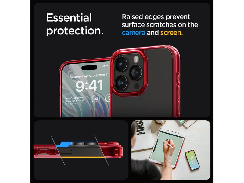 Spigen Ultra Hybrid - deep red - iPhone 15 Pro