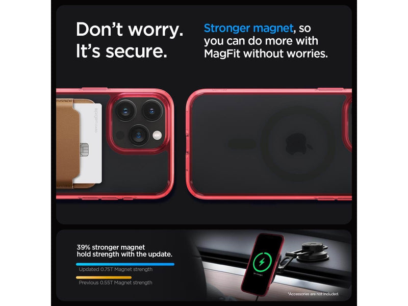 Spigen Ultra Hybrid MagSafe - frost deep red - iPhone 15 Pro Max