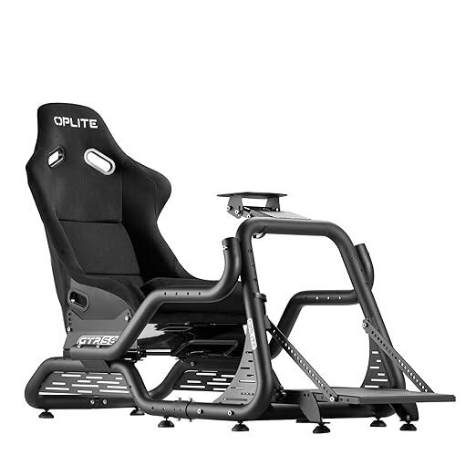 OPLITE GTR S8 Infinity Cockpit für Simracing und Flightsim-Fahrsimulation schwarz
