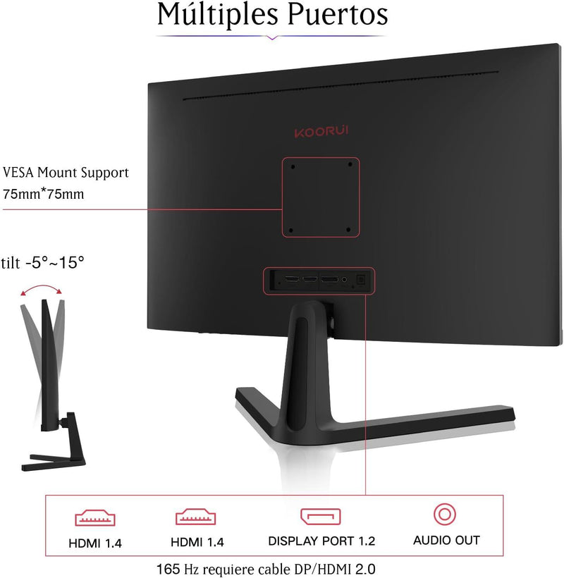 B-WARE KOORUI 24E4 Gaming Monitor 60,96 cm (24 Zoll)