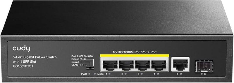 cudy GSwitch 5+1P GS1005PTS1 PoE+ SFP