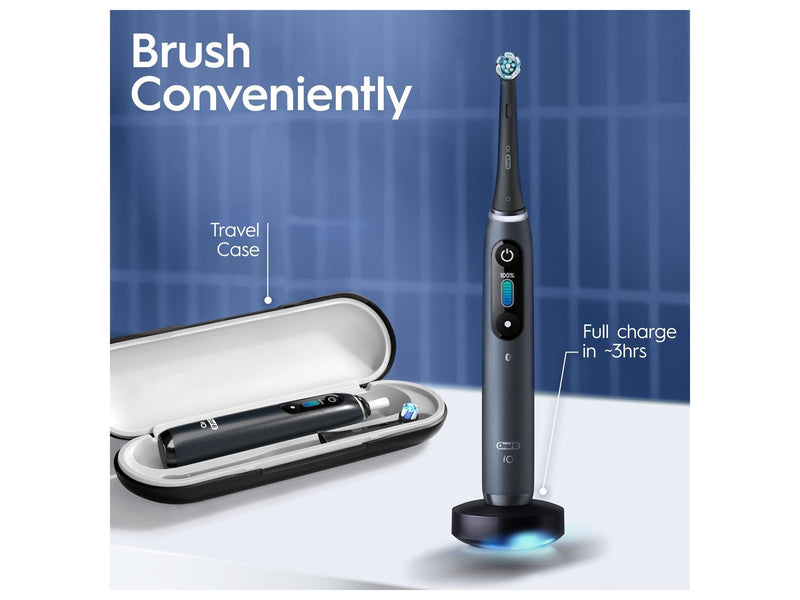 Oral-B Elektrische Zahnbürste iO8 Duo White Alabaster / Black Onyx