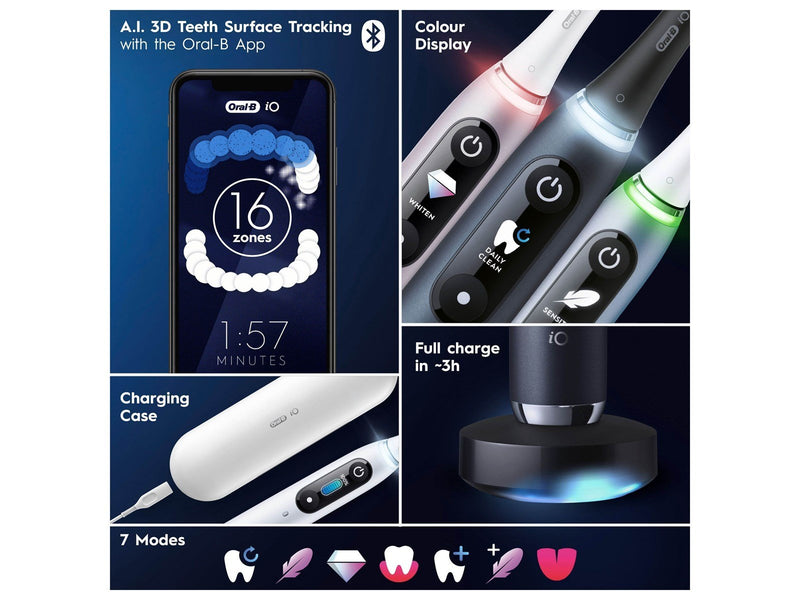 Oral-B Elektrische Zahnbürste iO9 Duo Black Onyx / Rose Quartz