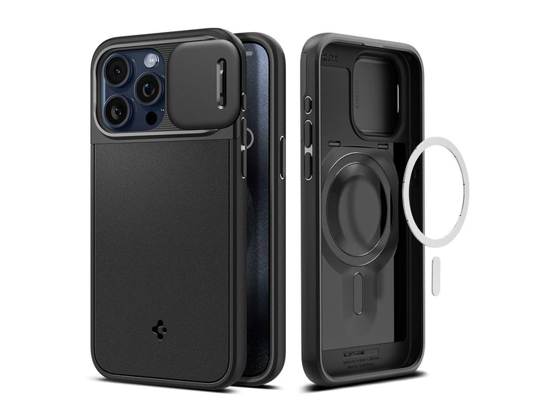 Spigen Optik Armor MagSafe - black - iPhone 15 Pro