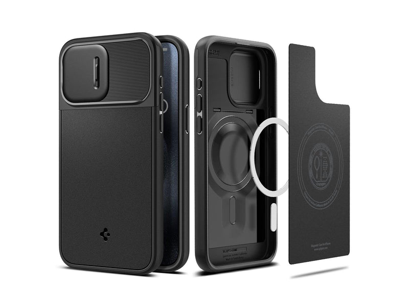 Spigen Optik Armor MagSafe - black - iPhone 15 Pro
