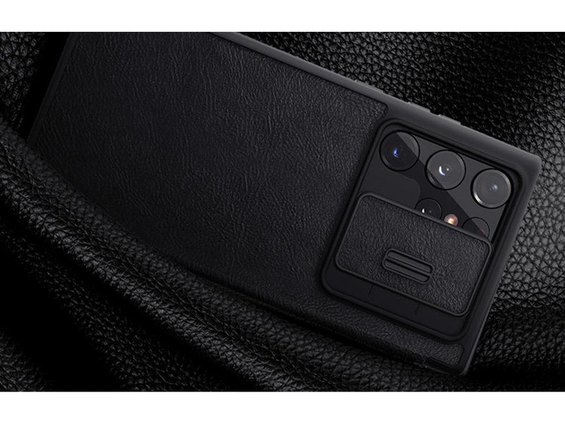 Nillkin Case  Qin Leather Pro for SAMSUNG S22 Ultra (black)