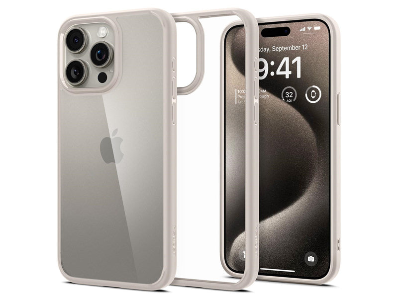 Spigen Ultra Hybrid - titanium - iPhone 15 Pro