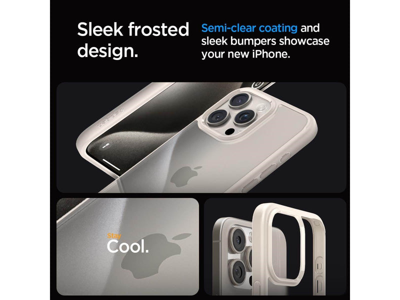 Spigen Ultra Hybrid - titanium - iPhone 15 Pro