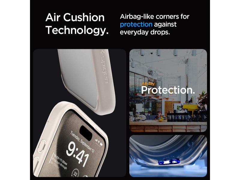 Spigen Ultra Hybrid - titanium - iPhone 15 Pro