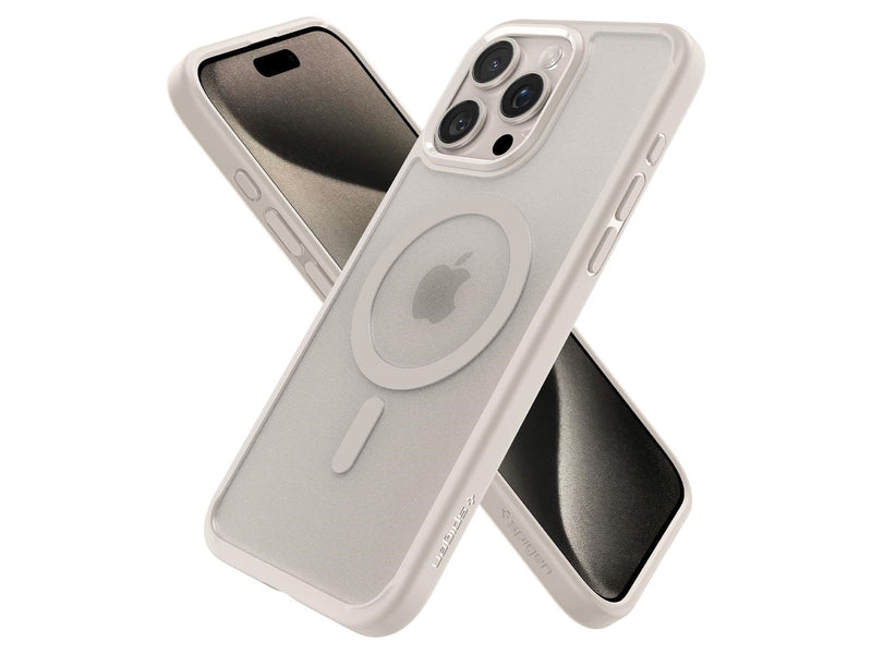 Spigen Ultra Hybrid MagSafe - frost titanium - iPhone 15 Pro
