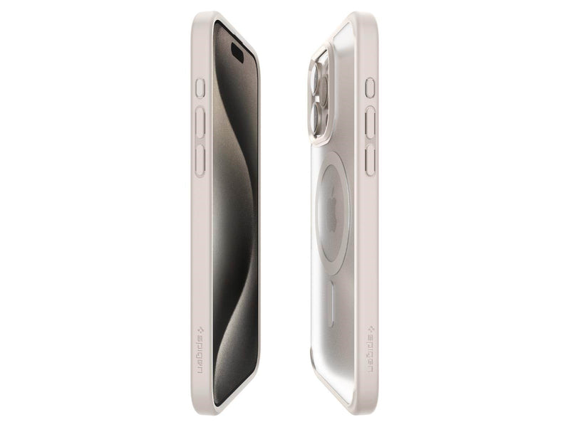 Spigen Ultra Hybrid MagSafe - frost titanium - iPhone 15 Pro