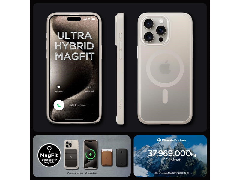 Spigen Ultra Hybrid MagSafe - frost titanium - iPhone 15 Pro