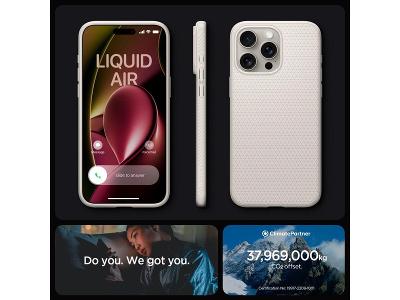 Spigen Liquid Air - titanium - iPhone 15 Pro