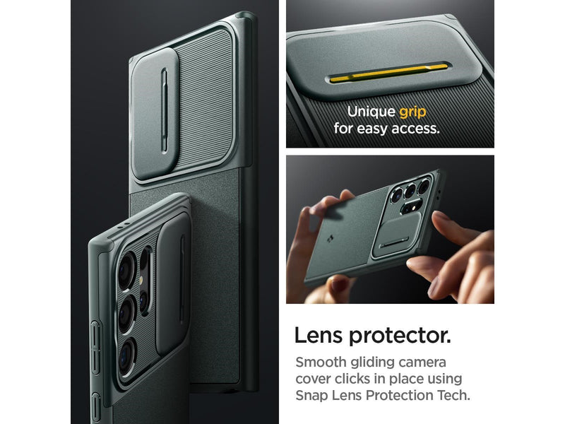 Spigen Optik Armor - abyss green - Samsung Galaxy S24 Ultra