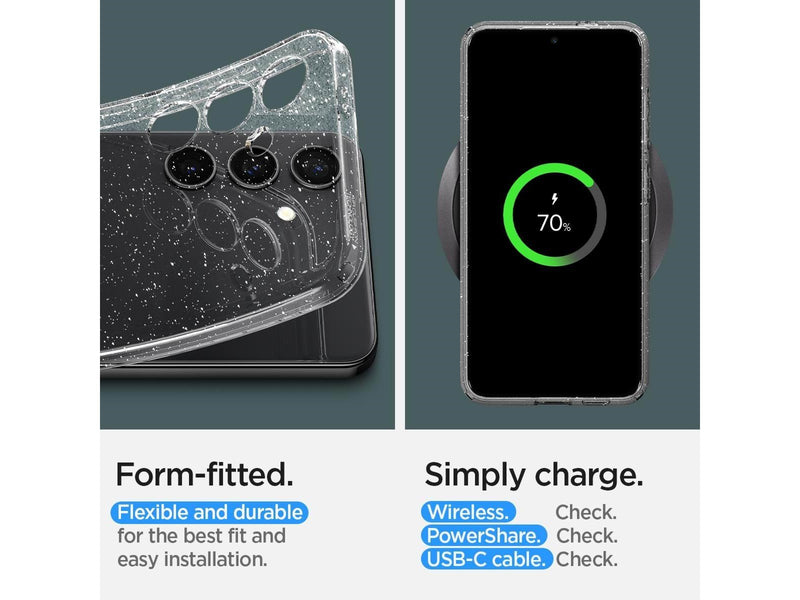 Spigen Liquid Crystal Glitter - crystal quartz - Samsung Galaxy S24+