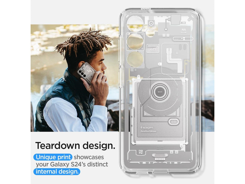 Spigen Ultra Hybrid - zero one white - Samsung Galaxy S24