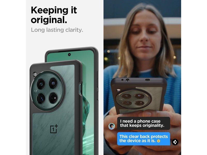 Spigen Ultra Hybrid - matte black - OnePlus 12