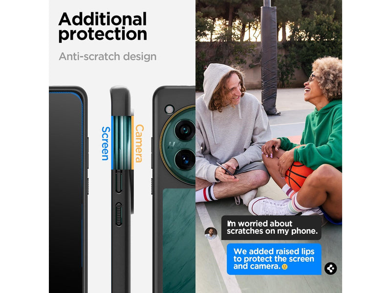 Spigen Ultra Hybrid - matte black - OnePlus 12