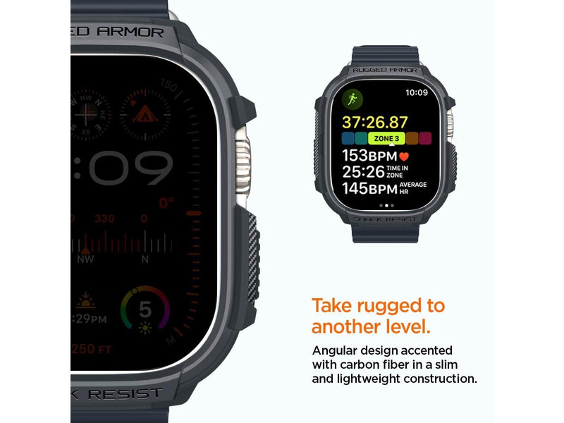 Spigen Rugged Armor - dark gray - Apple Watch Ultra 2/1 49mm