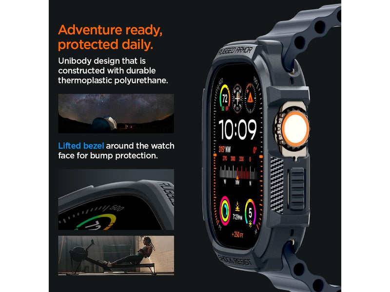 Spigen Rugged Armor - dark gray - Apple Watch Ultra 2/1 49mm