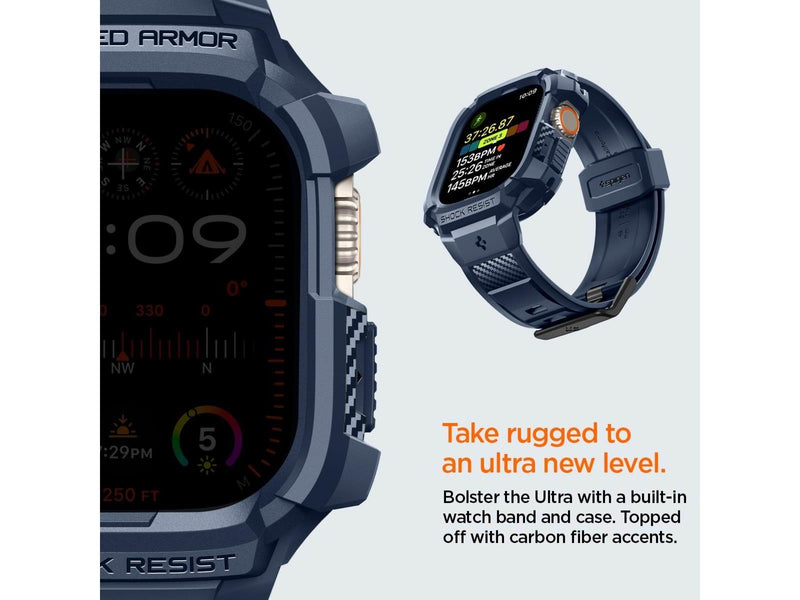Spigen Rugged Armor Pro - navy blue - Apple Watch Ultra 2/1 49mm