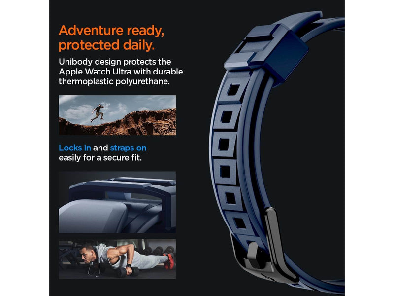 Spigen Rugged Armor Pro - navy blue - Apple Watch Ultra 2/1 49mm