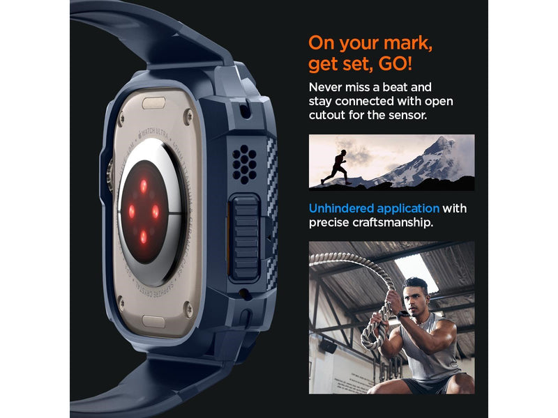 Spigen Rugged Armor Pro - navy blue - Apple Watch Ultra 2/1 49mm