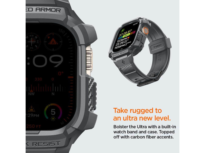 Spigen Rugged Armor Pro - dark gray - Apple Watch Ultra 2/1 49mm