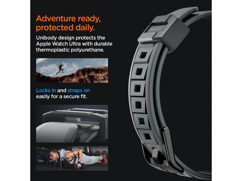 Spigen Rugged Armor Pro - dark gray - Apple Watch Ultra 2/1 49mm