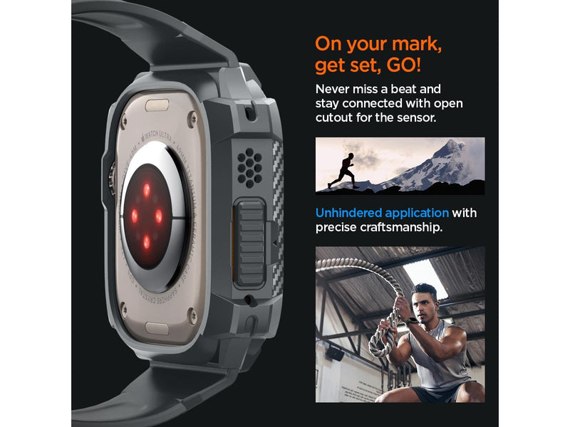 Spigen Rugged Armor Pro - dark gray - Apple Watch Ultra 2/1 49mm