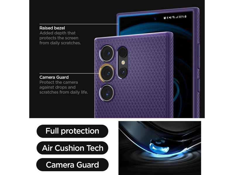 Spigen Liquid Air - deep purple - Samsung Galaxy S24 Ultra
