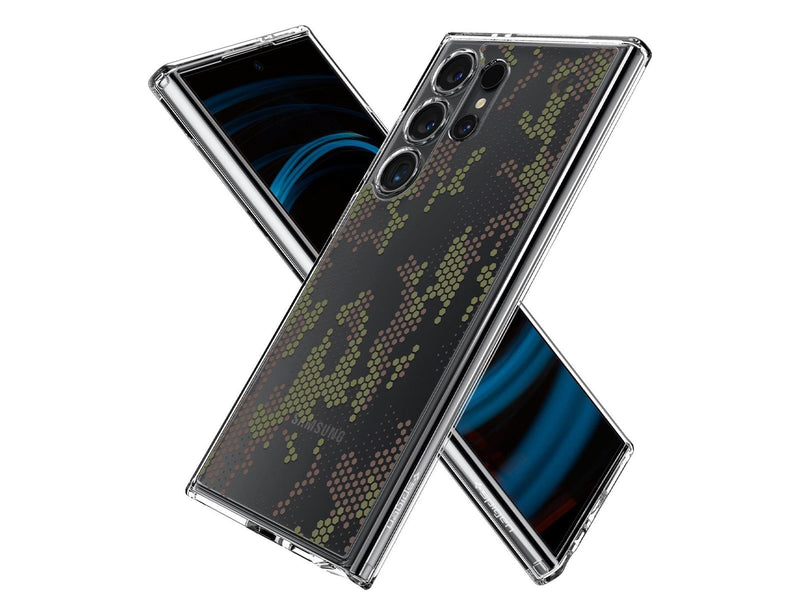 Spigen Ultra Hybrid - digital camo - Samsung Galaxy S24 Ultra