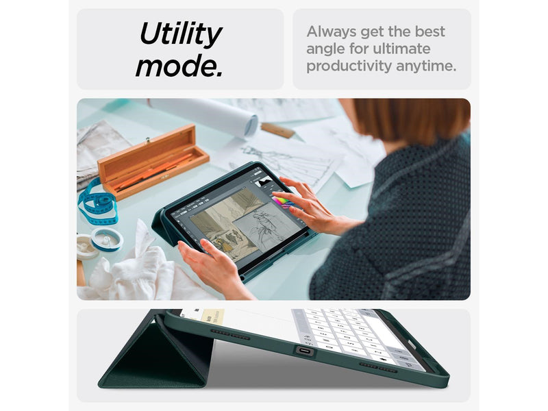Spigen Urban Fit - midnight green - iPad Pro 13" 2024