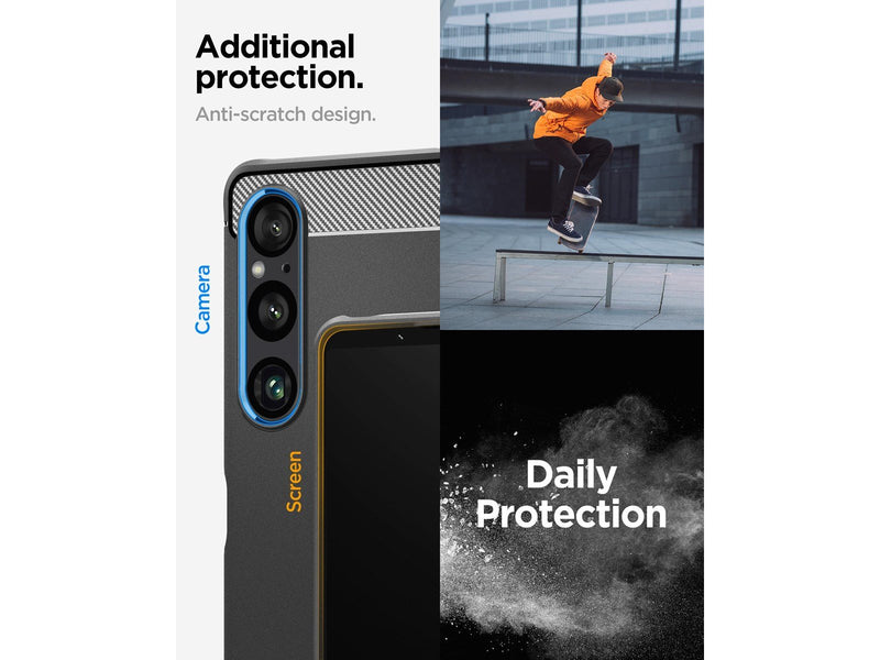 Spigen Rugged Armor - matte black - Sony Xperia 1 VI