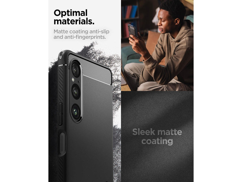 Spigen Rugged Armor - matte black - Sony Xperia 1 VI