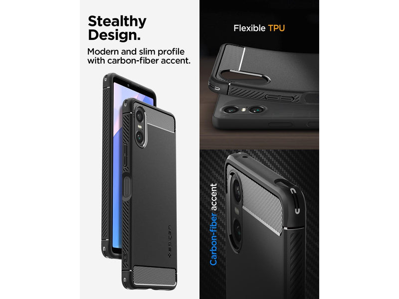 Spigen Rugged Armor - matte black - Sony Xperia 10 VI