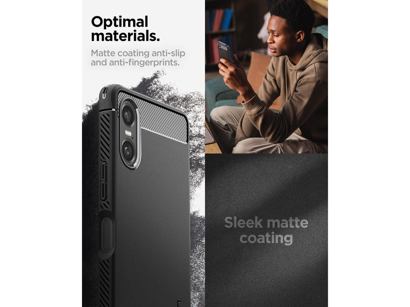 Spigen Rugged Armor - matte black - Sony Xperia 10 VI