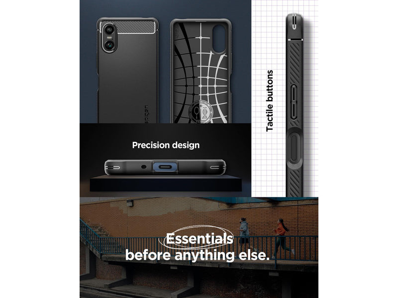 Spigen Rugged Armor - matte black - Sony Xperia 10 VI