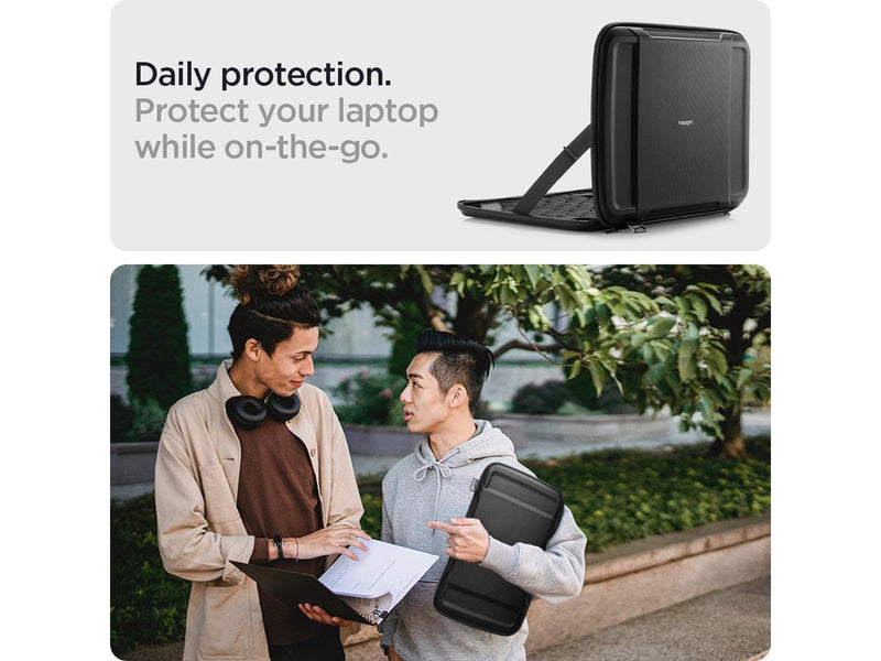 Spigen Rugged Armor Pro - black - MacBook Pro 16" M3 2023/M2 2023/M1 2021