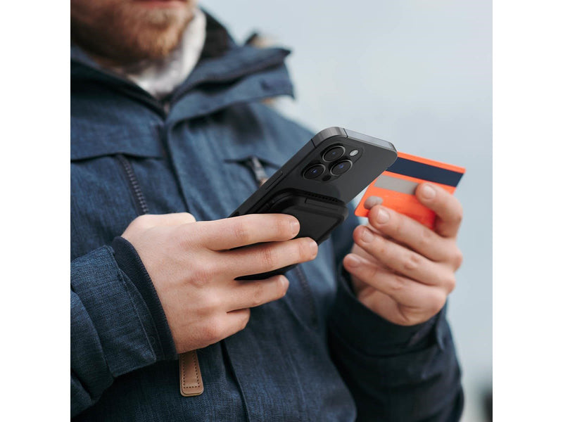 Spigen iPhone Lock Fit Wallet with MagSafe - black