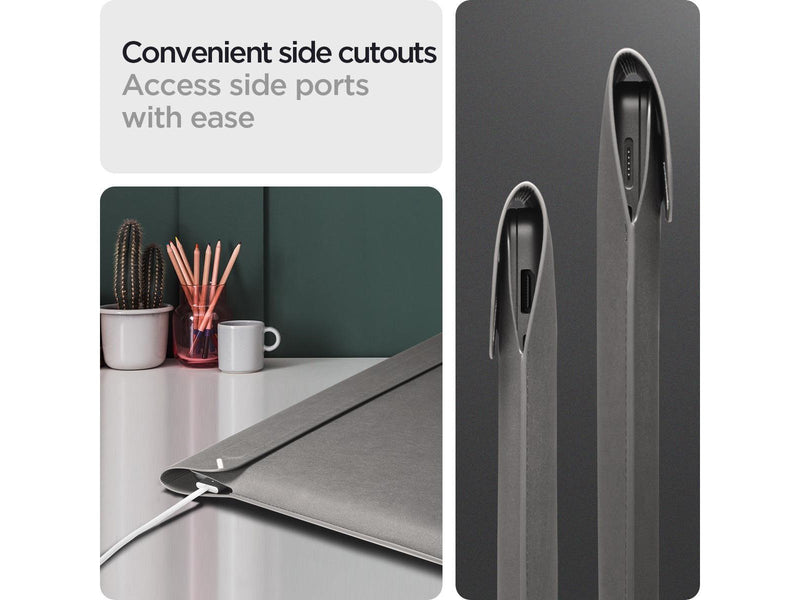 Spigen Valentinus S Laptop Sleeve - city gray - 16"