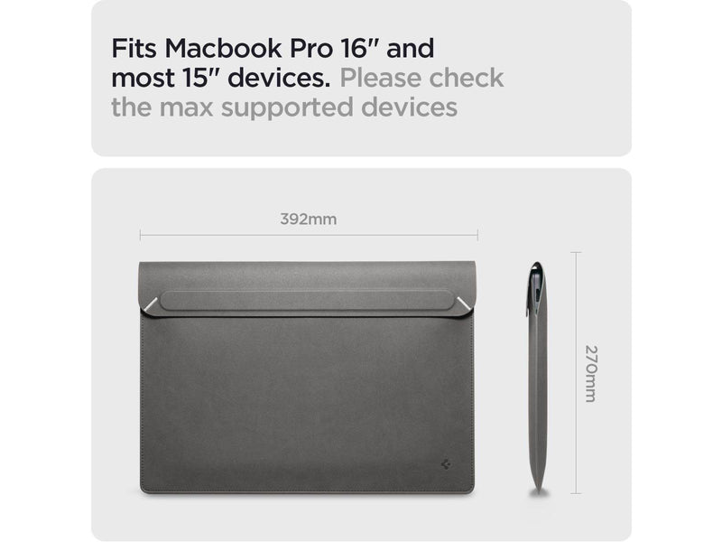 Spigen Valentinus S Laptop Sleeve - city gray - 16"