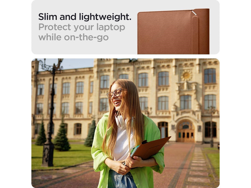 Spigen Valentinus S Laptop Sleeve - classic brown - 16"