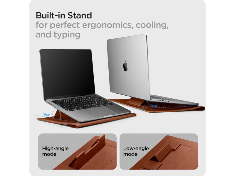 Spigen Valentinus S Laptop Sleeve - classic brown - 16"