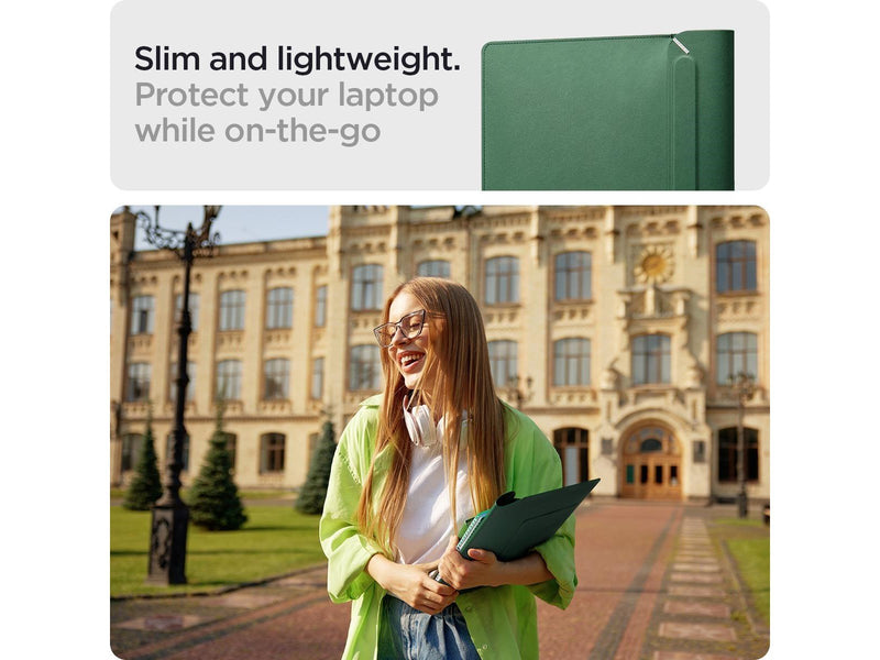 Spigen Valentinus S Laptop Sleeve - jeju green - 16"