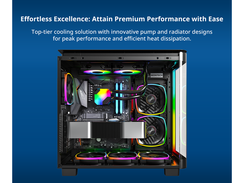 Montech Hyper Flow ARGB 240 - Black - CPU-Wasserkühlung - Max 29 dBA