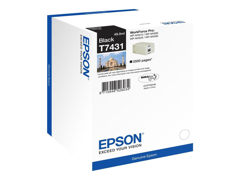 Epson T7431 - black - original - ink cartridge - Tintenpatrone Schwarz