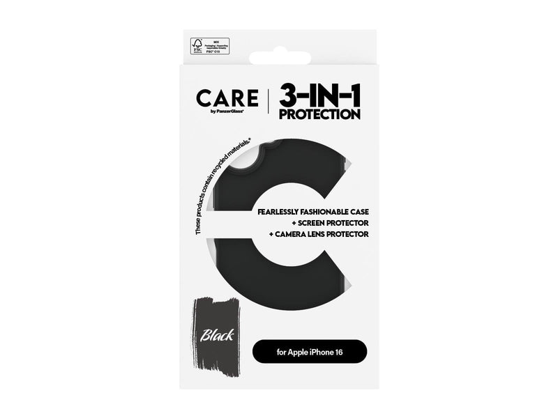 CARE by PanzerGlass Fashion 3-in-1 Bundle iPhone 16
